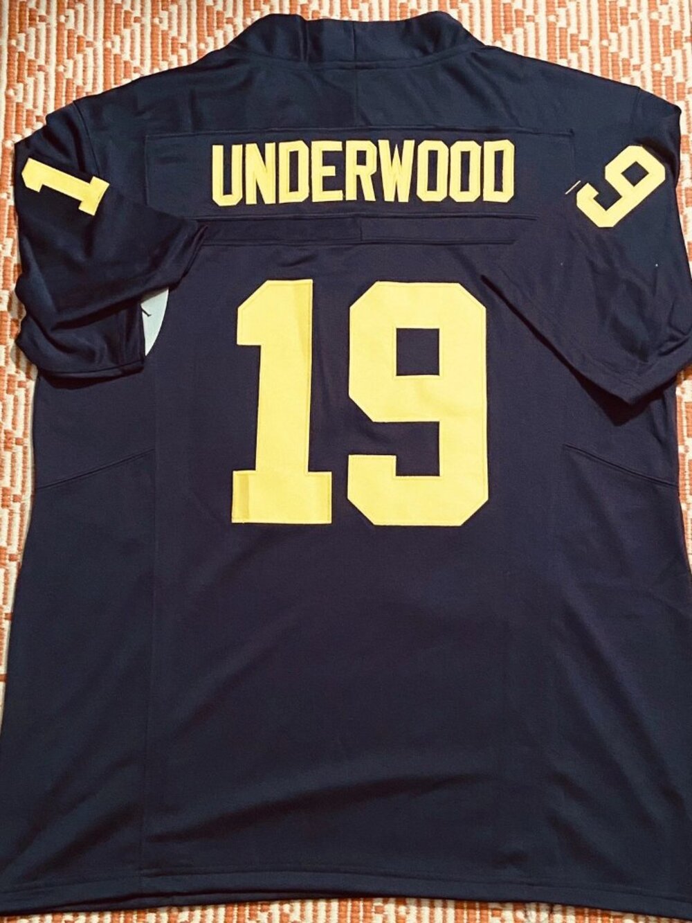 Bryce Underwood Vapor Jersey Navy Stitched